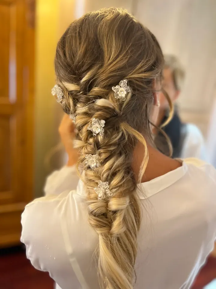 Bridal hair work by Diego Avellini